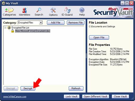 Encrypt Decrypt Button