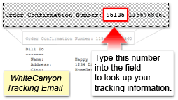 WhiteCanyon Order Tracking