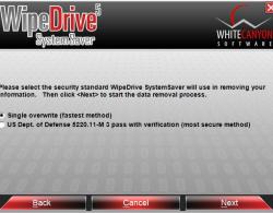 Erase Hard Drive: WipeDrive - Security Standard Selection