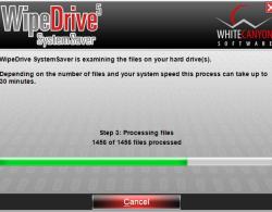 Erase Hard Drive: WipeDrive - File Scan Step 3 - Processing Files