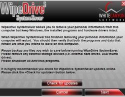 Erase Hard Drive: WipeDrive - Check for Updates