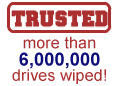 Trusted Logo-Use WipeDrive to Erase Hard Drives